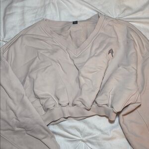Oneractive cropped sweater - sand
